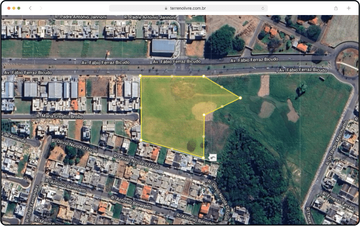 Plataforma Terreno Livre - Seleção de Terreno